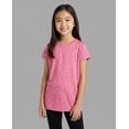 thumbnail image 3 of Real Essentials 5 Pack: Girls' Short Sleeve Dry-Fit Athletic T-Shirt - Active Gym Crew Neck Tops for Teens Kids (Ages 4-16), 3 of 6