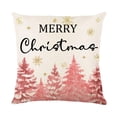 thumbnail image 2 of Funda de almohada navideña, funda de cojín navideña, decoración navideña, almohada para sofá Árbol de Navidad, 2 of 9