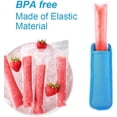 thumbnail image 3 of Trianu 24Pcs Reusable Popsicle Holders Popsicle Bags Freezer Ice Pop Sleeves Anti freezing Ice Pop Holders, 8 Colors, 3 of 9