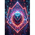 thumbnail image 4 of Neon Geometric Star Banner Backdrop Futuristic Cosmic Wall Art for Party Decorations Events Room Decor Photography Props and Background, 4 of 4