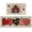 Ladybug, variant on Valentine''s Day Pink Black Love Heart Kitchen Rugs Set of 2, Eucalyptus Leaves Buffalo Plaid Check Kitchen Mats Decor, Anniversary Wedding Floor Door Mat Home Decorations -17x29 and 17x47 Inch
