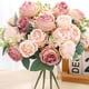 thumbnail image 2 of Jarrón de flores artificiales para decoración del hogar, accesorios para álbum de recortes de boda, caja de dulces de peonía, arreglo de ramo de rosas de seda navideña, 2 of 4