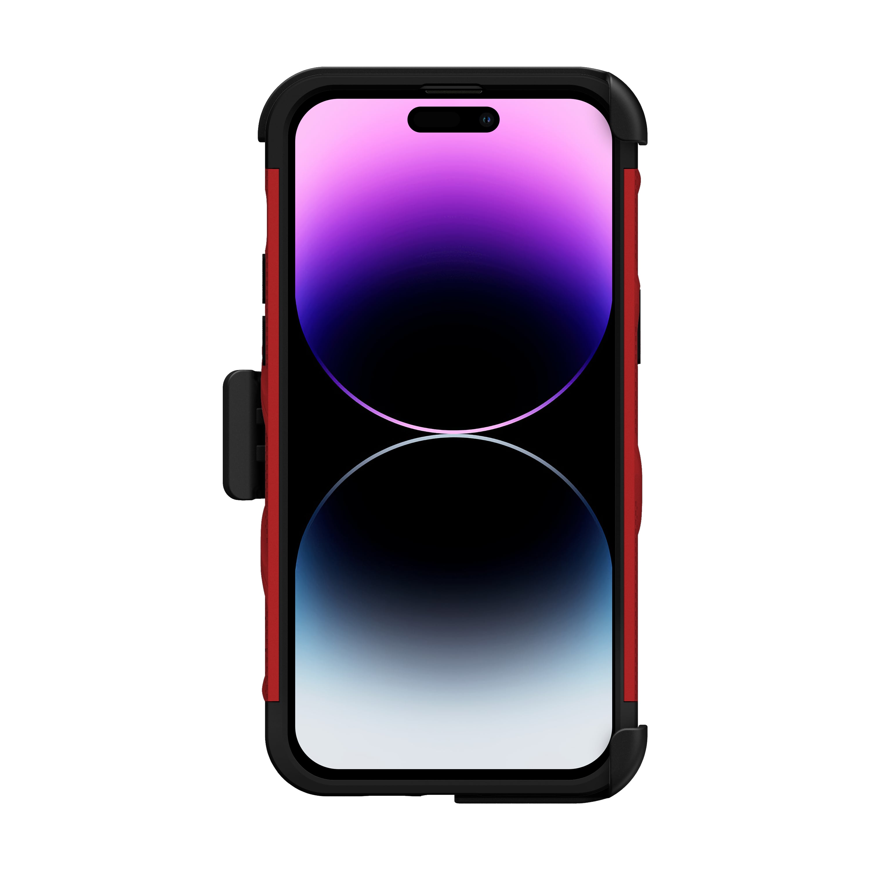 ZIZO BOLT Bundle for iPhone 14 Pro Max (6.7) Case with Screen Protector Kickstand Holster Lanyard - Red