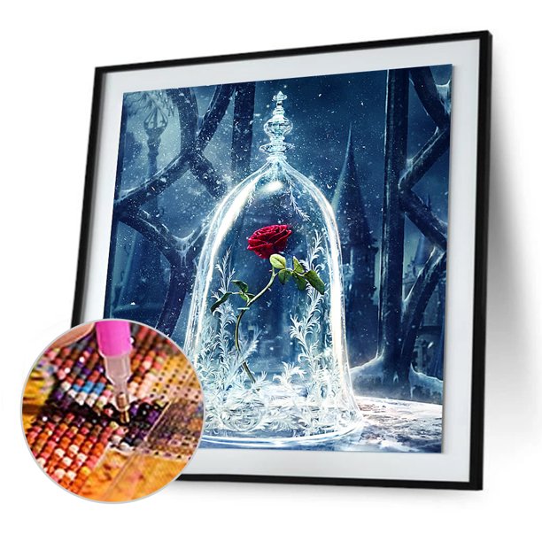 Cuadros Decorativos 5D bricolaje completo taladro diamante pintura fantasía rosa punto de cruz bordado Kit Sywqhk Nuevos Originales