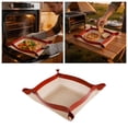 thumbnail image 2 of Silicone Baking Mat Convertible Oven Liner with Snap Corner Non‑Stick Reusable Baking Tray for Cookies Macarons Bread Pizza Home Baking Red 11.81x15.75x0.03Inch, 2 of 7