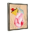 thumbnail image 4 of Stupell Industries Fruity Cocktail Drink Food & Beverage Painting Gray Floater Framed Canvas Art Print Wall Art, 17 x 21, 4 of 10