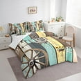 thumbnail image 3 of Feelyou Vintage Lodge Cabin Twin Bedding Sets 7-Piece, Westernn Farmhouse Bedding Comforter Set, Teens Kids Boys Girls Reversible Sheet Sets, Lightweight Room Decor, 3 of 8