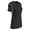 Black, White, variant on Legacy 2-Button Softball Jersey - BLACK BODY, WHITE BODY - M