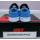 thumbnail image 4 of N I-K-E A i r-Jor-dan 1 Retro Low OG GS Black Dark Powder Blue UNC CZ0858 104 GS Sizes, 4 of 6