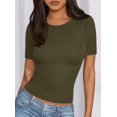 thumbnail image 2 of Remera PRETTYGARDEN 2025 de Punto Acanalado Ajustada XL, 2 of 5