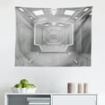 thumbnail image 1 of Outer Space Tapestry, Inner View of Rocket Structure Cyber Hallway Trip to The Dark Matter, Fabric Wall Hanging Decor for Bedroom Living Room Dorm, 2 Sizes, Grey Blue, by Ambesonne, 1 of 1