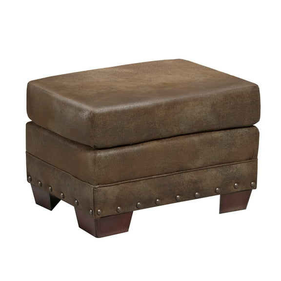American Furniture Classics  19 x 27 x 20  in. Buckskin Ottoman  Brown