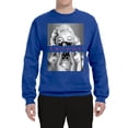 thumbnail image 2 of Wild Bobby, Marilyn Savage Bandana, Streetwear, Unisex Crewneck Graphic Sweatshirt, Royal, 3X-Large, 2 of 4
