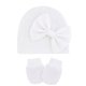thumbnail image 5 of Conjunto de guantes y gorro para bebé, gorro grueso y cálido para bebé de doble capa, gorro con forma de lazo para otoño e invierno, gorro fetal para bebé, 5 of 5