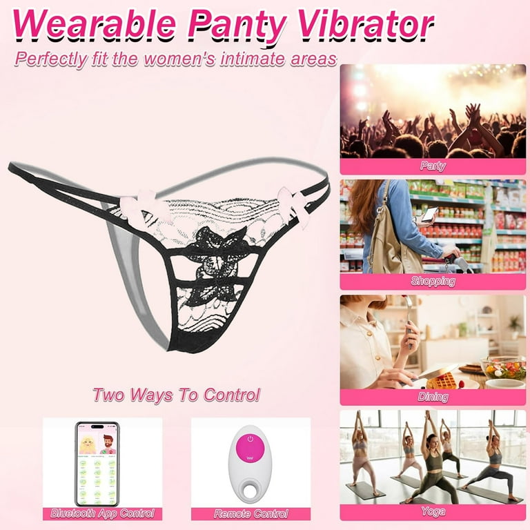 AYIYUN APP Remote Control Vibrator Female Sex Toys Bluetooth Wearable  Vibrating Panty Silicone Mini Stimulator Waterproof Adult Toy with 11  Vibrating Modes for Women Couples Pleasure