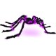 thumbnail image 1 of 125 cm Halloween LED araña peluda iluminar araña gigante juguete de peluche accesorios de casa encantada Halloween interior exterior patio jardín decoración del hogar suministros de fiesta, 1 of 5