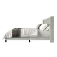 thumbnail image 5 of Home Design Ashland Twin Velvet Upholstered Panel Bed Frame with Wingback Headboard and Foam Padding, Light Gray, Easy Assembly, 5 of 11