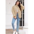 thumbnail image 6 of Women's Causal Lightweight Quilted Jackets Long Sleeve Oversized Warm Winter Zip Up Coat with Pockets, 6 of 6