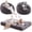 Black, variant on Someet 2 in 1 Convertible Bean Bag Chair with Removable & Washable Cover, Full Size Flannel Bean Bag Bed for Adult, Black