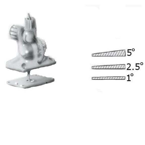 Glomex RA101 3 Pack Rectangular Wedges for Swivel Ratchet Mounts