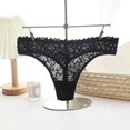 thumbnail image 5 of Pantys para Mujer Gibobby Tanga encaje sexy negro L, 5 of 5