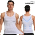 thumbnail image 5 of Vaslanda 2 Packs Men Slimming Body Shaper Vest Compression Shirt Gym Workout Tank Top Sleeveless Abdomen Shapewear, 5 of 6