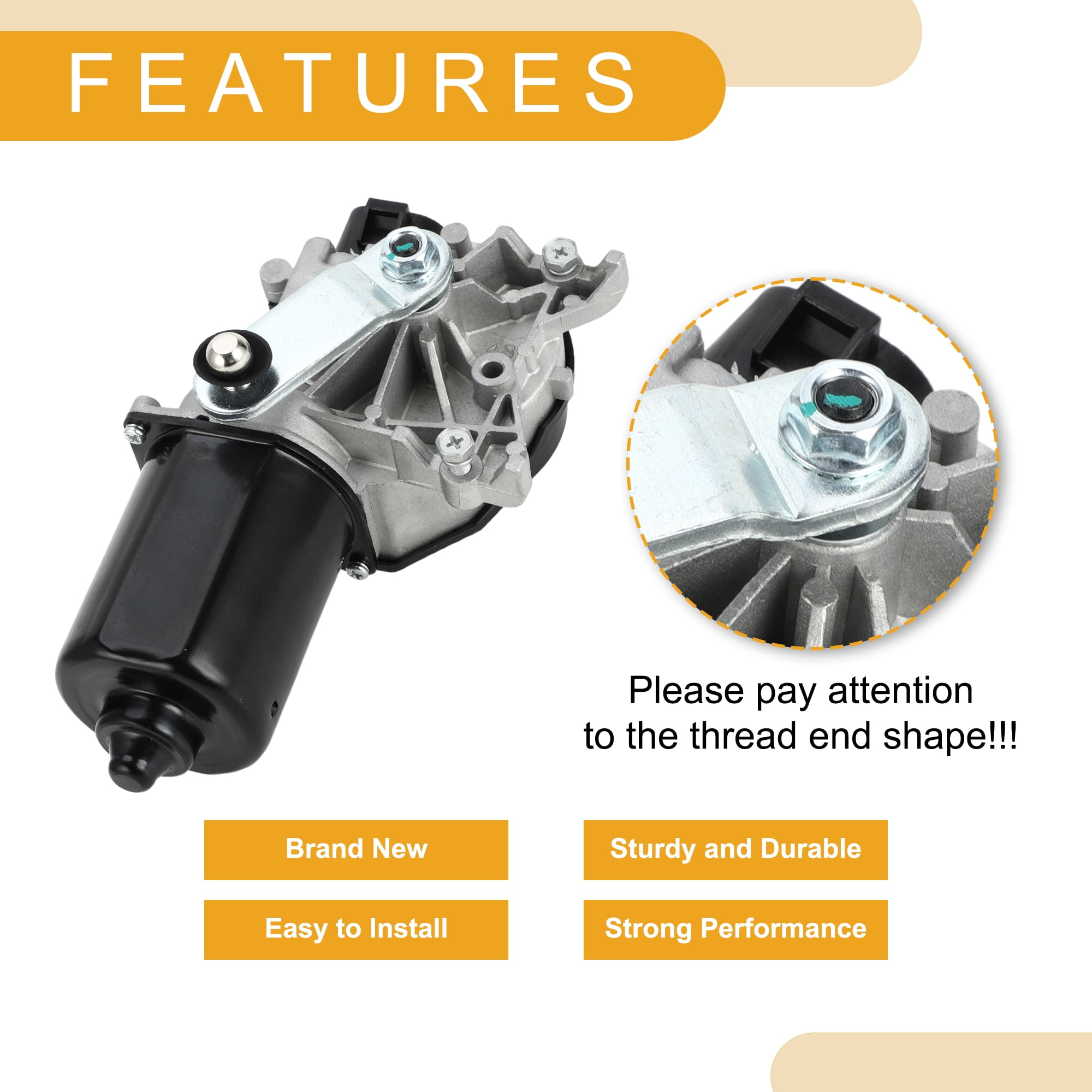 Unique Bargains Windshield Wiper Motor Replacement for Chevrolet Express and for GMC 5 Pin