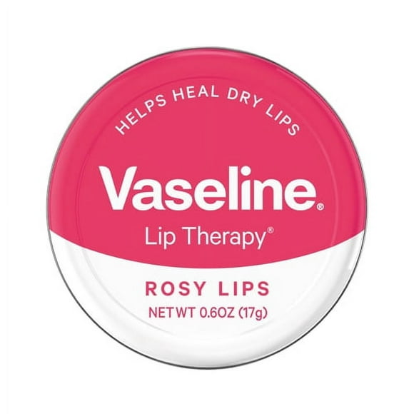 Vaseline Lip Therapy Rosy Lips, Lip Balm for Dry Lips, 0.6 Oz, 2 Pack
