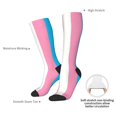 thumbnail image 5 of Transgender Flag Knee High Socks for Women Long Leg Warmers Socks, 5 of 7