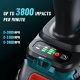 thumbnail image 6 of SEESII Impact Wrench 1180FT-LBS(1600N.m) 2200IPM 3/4 Impact Gun with 18V 1x5.0Ah Battery, 6 of 9