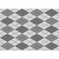 thumbnail image 1 of Ahgly Company Machine Washable Indoor Rectangle Transitional Sonic Silver Gray Area Rugs, 7' x 10', 1 of 7