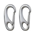 thumbnail image 1 of KAKOWELY 2 Pcs Stainless Steel Pet ID Tag Quick Clips Clamps For Dogs and Cats 50mm,1.97X"X0.94"X0.39", 1 of 4