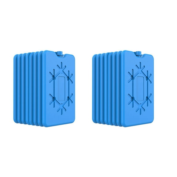 Paquetes Hielo para Lonchera, Paquetes Ultrafinos Reutilizables para Congelador, Paquetes Fríos Larga Duración para Refrigeradores, Mantienen Los Alimentos Frescos, Paquete de 16