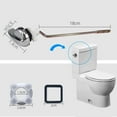 thumbnail image 2 of for Durable Toilet Handle: Easy Install, Chrome Button for All Ages!, 2 of 9