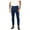 Navy, variant on Men's Slim Fit Ankle Length Trousers Stretch Waistband Flat Front Design Business Casual Pants for Office Daily Wear