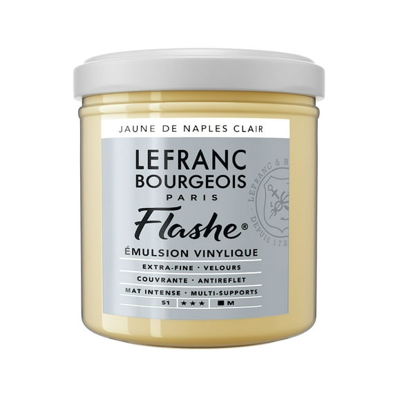 Lefranc & Bourgeois Flashe Matte Artist's Color, 125ml, Naples Yellow Light