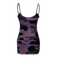 thumbnail image 4 of IROINNID Women's Sleeveless Sheath Dress Casual Camouflage Sexy Tight-fitting Sling Bag Hip Dress Square Neck Short Women Dress, 4 of 5