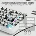 thumbnail image 5 of ATTACK SHARK X82PRO HE 75% Wireless Rapid Trigger Magnetic Keyboard, 8K Wired Gaming Keyboard, Hall Effect Switches Adjustable Actuation, QWERTY, RGB Backlit, C01 RGB Coiled Cable -Comic, 5 of 8
