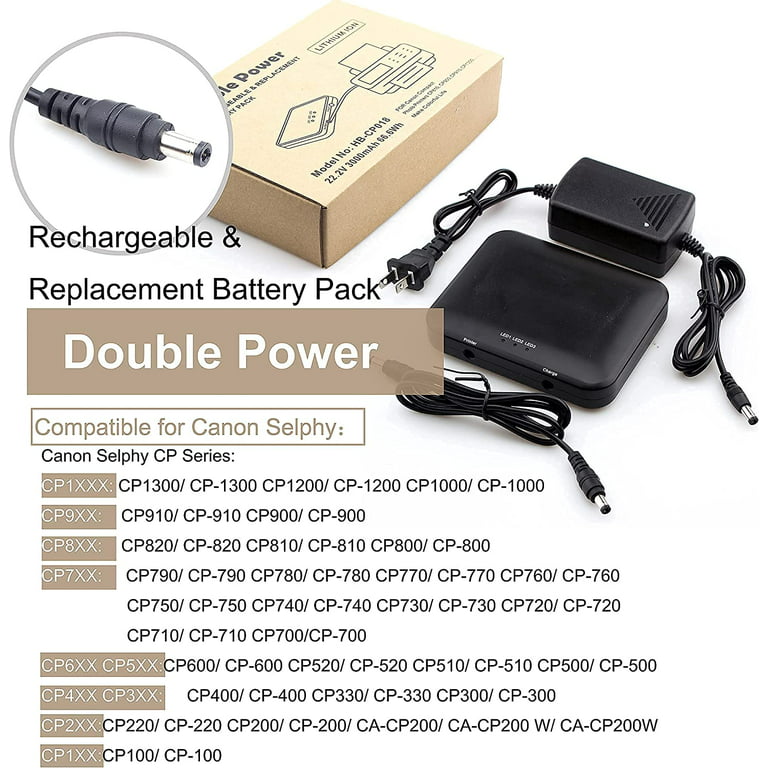 Backup 3000mAh Lithium Battery Pack for Canon Selphy CP1300 CP1200