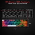thumbnail image 3 of Teclado inalámbrico RGB para juegos Redragon K628 PRO 75% con interruptor rojo, 3 of 8