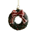 thumbnail image 2 of Fairnull Christmas Pendant with Lanyard Reusable PVC Xmas Wreath Hanging Charm Craft Home Decoration for Holiday, 2 of 9