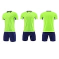 thumbnail image 4 of ITSAME Boys Soccer Jersey Set, Breathable Quick-Dry V-Neck Shirts and Shorts Football Training Outfits 2-Piece Green Size 5-6, 4 of 6
