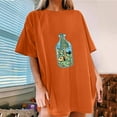 thumbnail image 2 of IROINNID Womens Short Sleeve Summer Beach Printed Casual Top Loose Pullover T-shirt Spring Saving, 2 of 7