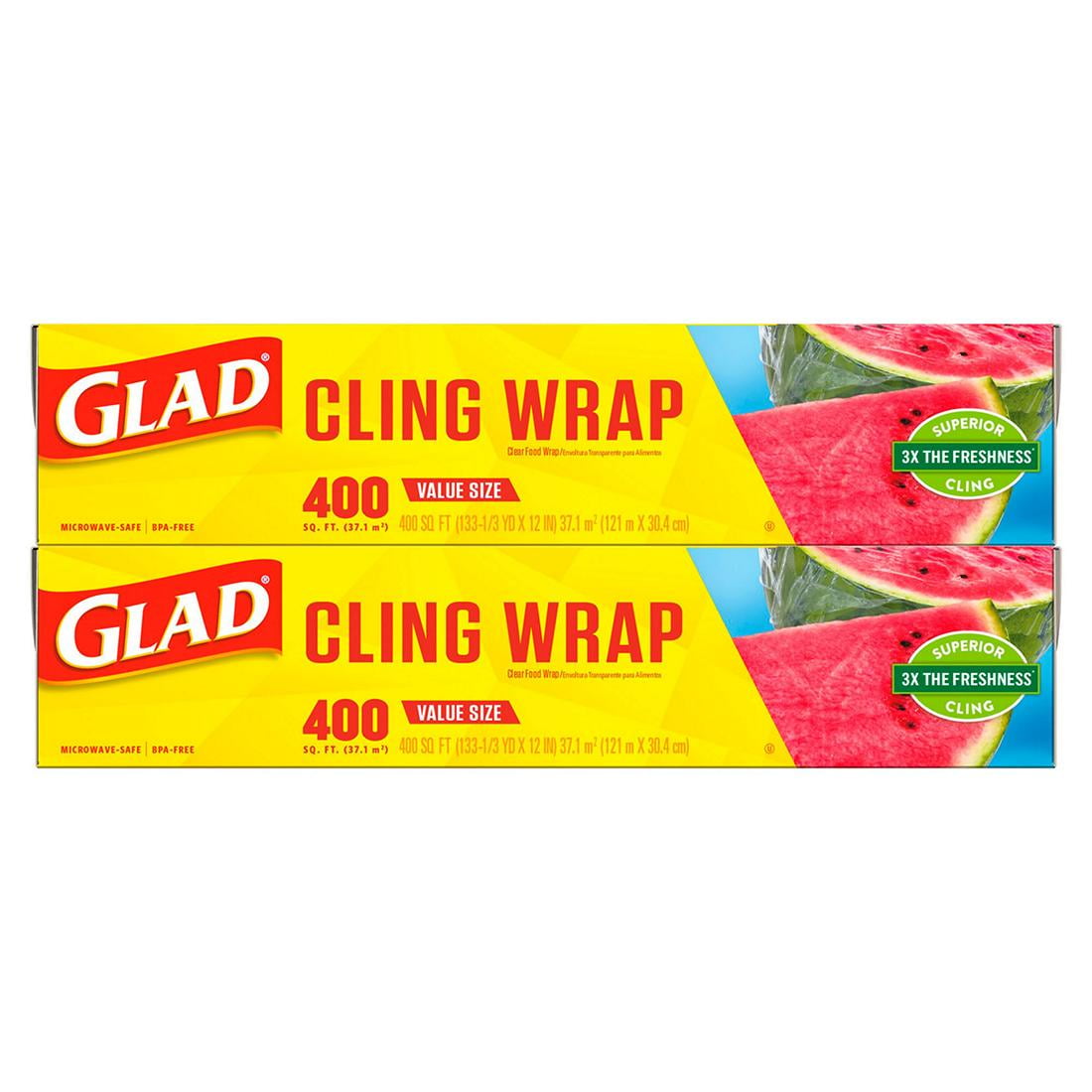 4 CLING FILM Catering food clingfilm home plastic kitchen wrap 30cm x 300 meters 