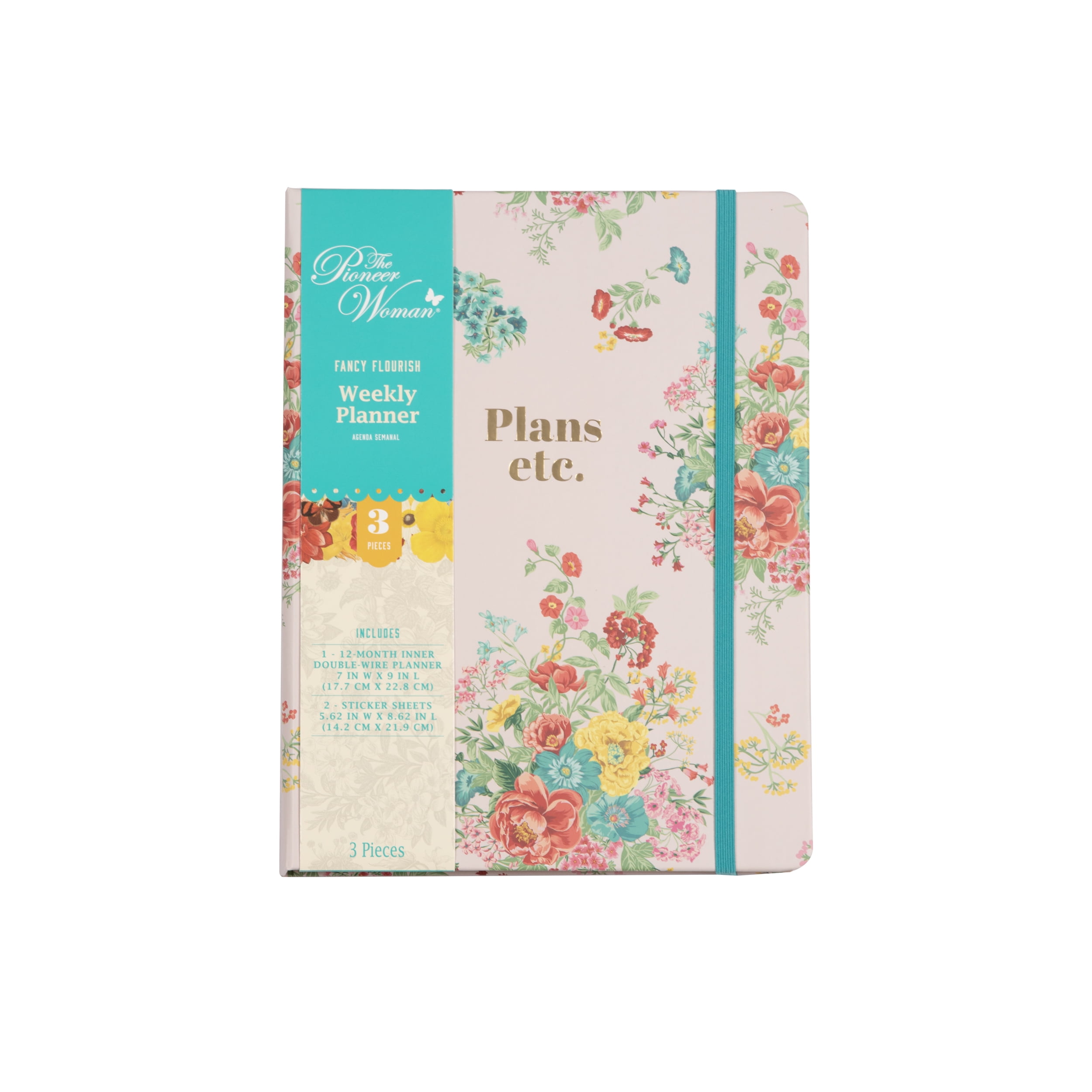 The Pioneer Woman Fancy Flourish 3-Piece Weekly Planner