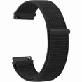 thumbnail image 1 of Chenchen Nylon Strap for Garmin Forerunner 245/645 /55 Music Watch Band,20mm Nylon Quick Release Replacement Band for Garmin Forerunner 55/245/645/645 Music for Women Men (Black), 1 of 1