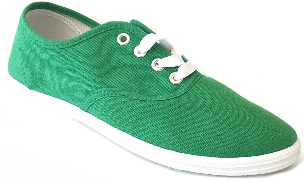 Shoes8teen - Shoes 18 Womens Canvas Shoes Lace up Sneakers 324 Emerald ...