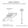 thumbnail image 6 of Diamond Cluster Promise Engagement Ring for Women (HI-SI Grade), 925 Sterling Silver, US 4.00, 6 of 7
