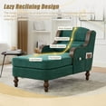 thumbnail image 6 of CQSXDA Oversized Chaise Lounge Indoor Fabric Single Sofa Bed Wide Seat Upholstered Lazy Sleeper Chair Set, 6 of 14