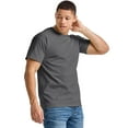 thumbnail image 4 of Hanes Men Short Sleeve T-Shirt 100% Cotton Tagless ComfortSoft Crew tee Heavy Soft S-3XL 5280, 4 of 5